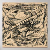 抽象芸術型枠 |ルドルフ・バウアー ポスター (正面)