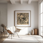 抽象芸術型枠 |ルドルフ・バウアー ポスター