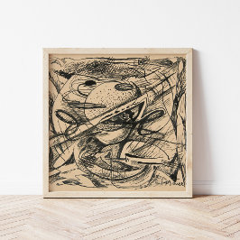 抽象芸術型枠 |ルドルフ・バウアー ポスター