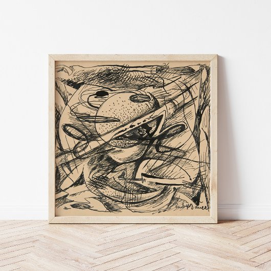 抽象芸術型枠 |ルドルフ・バウアー ポスター