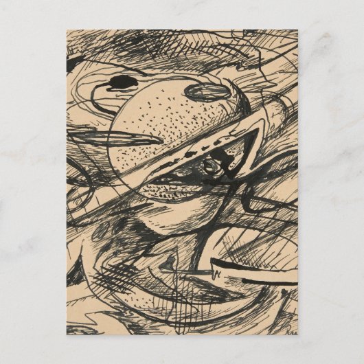 抽象芸術型枠 |ルドルフ・バウアー ポストカード (正面)