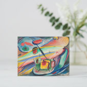 抽象芸術型枠 |ルドルフ・バウアー ポストカード (スタンド正面)