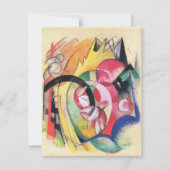 抽象芸術型枠(別名カラーフラワーズ)by Franz Marc (正面)