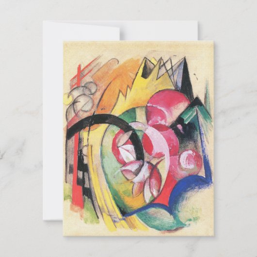 抽象芸術型枠(別名カラーフラワーズ)by Franz Marc (正面)