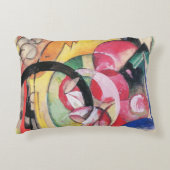 抽象芸術型枠(別名カラーフラワーズ)by Franz Marc アクセントクッション (正面)