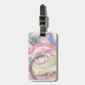 抽象芸術型枠(別名カラーフラワーズ)by Franz Marc ラゲッジタグ (正面縦)
