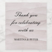 抽象芸術埃結婚状バラの装飾 ワインラベル (シングルラベル)