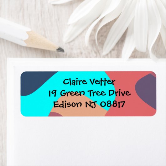 抽象芸術塊 ラベル (インサイチュ)