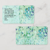 抽象芸術壁素晴らしヴィンテージフローラ 名刺 (正面/裏面)
