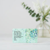 抽象芸術壁素晴らしヴィンテージフローラ 名刺 (スタンド正面)