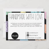 抽象芸術壮麗 サンキューカード (裏面)