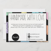 抽象芸術壮麗 サンキューカード (裏面)