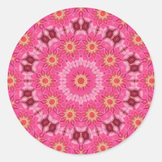 抽象芸術夏のシール ラウンドシール (正面)