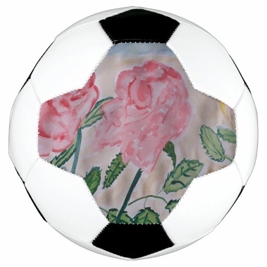 抽象芸術夏バラ サッカーボール (正面)