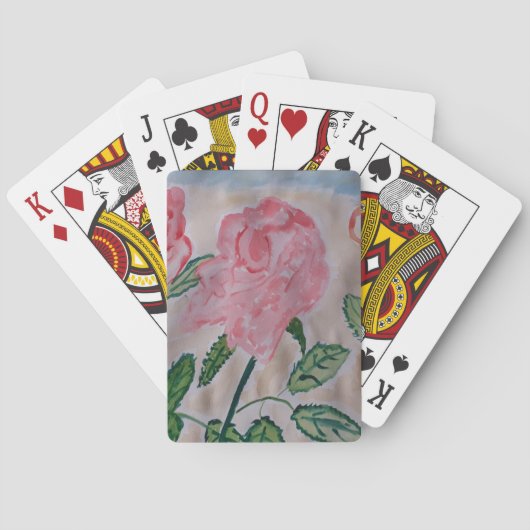 抽象芸術夏バラ トランプ (裏面)