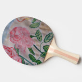 抽象芸術夏バラ 卓球ラケット (横)