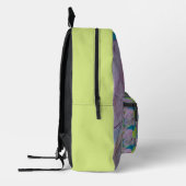 抽象芸術夏フローラ プリントバックパック (左)