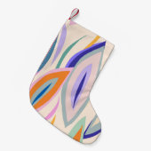 抽象芸術夏芸術的イラストレーション型クレ スモールクリスマスストッキング (正面 (吊り時))