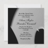 抽象芸術夕べ結婚式招待状 招待状 (正面)