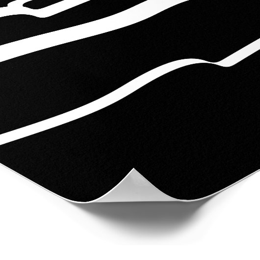 抽象芸術夕日が海を夢見る! ポスター (角)