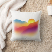 抽象芸術夕日の風景 クッション (ブランケット)