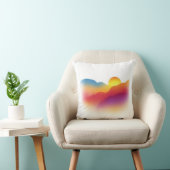 抽象芸術夕日の風景 クッション (椅子)
