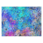 抽象芸術多彩ホリ（ばちゃばちゃ）跳ねる絵画ズ テーブルクロス (正面(横))