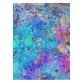 抽象芸術多彩ホリ（ばちゃばちゃ）跳ねる絵画ズ テーブルクロス (正面)