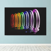 抽象芸術多次元芸術 キャンバスプリント (インサイチュ (ウッドフロア))