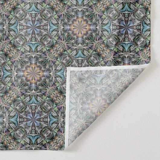 抽象芸術多汁性ガーデンロゼット格子パターン タペストリー (詳細)