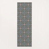 抽象芸術多汁性ガーデンロゼット格子パターン ヨガマット (裏面)