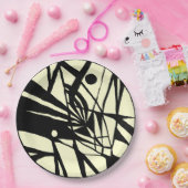 抽象芸術夜 ペーパープレート (パーティー)