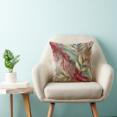 抽象芸術大きなゴールデンリーフモチーフのアートワークスタイル31 クッション (椅子)