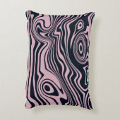 抽象芸術大理石の波のアートワーク | アクセントクッション (裏面(縦))