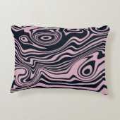 抽象芸術大理石の波のアートワーク | アクセントクッション (裏面)