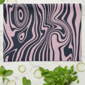 抽象芸術大理石の波のアートワーク | キッチンタオル (折り畳み)