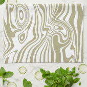 抽象芸術大理石の波のアートワーク | キッチンタオル (折り畳み)