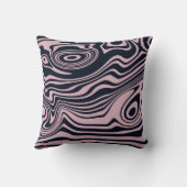 抽象芸術大理石の波のアートワーク | クッション (裏面)