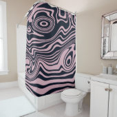 抽象芸術大理石の波のアートワーク | シャワーカーテン (インサイチュ)