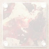 抽象芸術大理石の背景。 ガラスコースター (裏面)