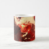 抽象芸術大理石の背景。 コーヒーマグカップ (中央)