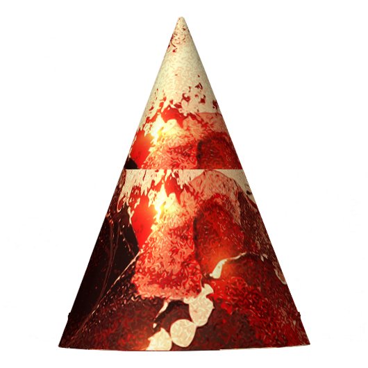 抽象芸術大理石の背景。 パーティーハット (正面)