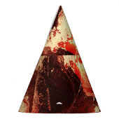 抽象芸術大理石の背景。 パーティーハット (左)