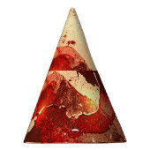 抽象芸術大理石の背景。 パーティーハット (右)