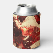 抽象芸術大理石の背景。 缶クーラー (缶正面)