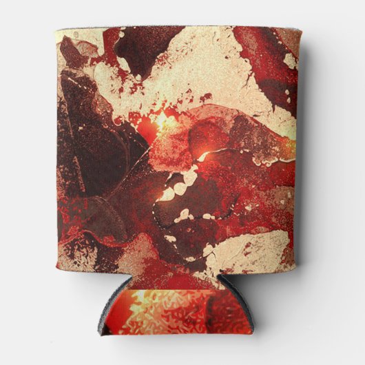 抽象芸術大理石の背景。 缶クーラー (正面)