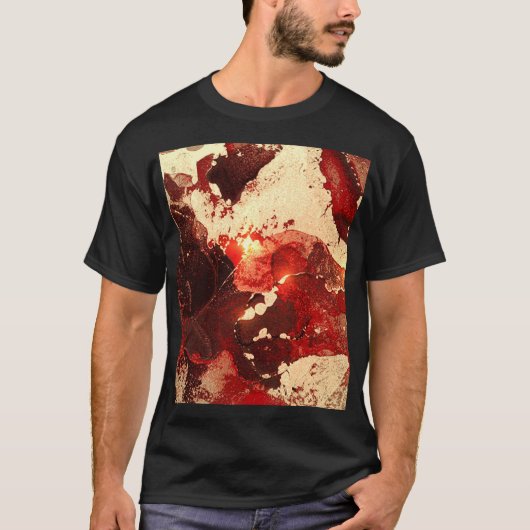 抽象芸術大理石の背景。 Tシャツ (正面)