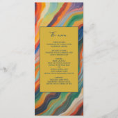 抽象芸術大理石アフリカの目的地の結婚式 プログラム (正面)