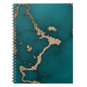 抽象芸術大理石イラストレーションかわいい ノートブック (正面)