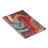 抽象芸術大理石イラストレーション カラフル ノートブック (右側)